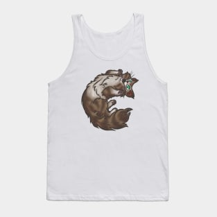 Ready to Play--Gray Tabby Style Tank Top